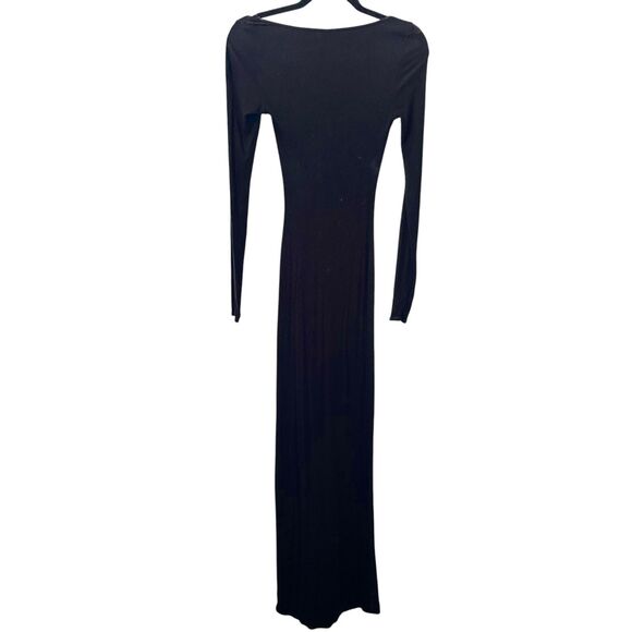 SKIMS Soft Lounge Ribbed Maxi‎ Dress Black XS - Picture 5 of 7